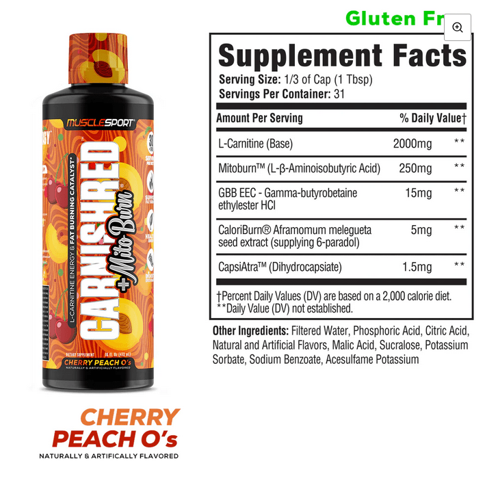 Musclesport - Carnishred + Mitoburn Liquid - VitaMoose Nutrition - Musclesport