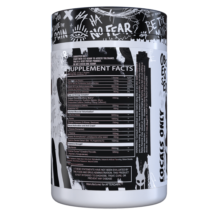 Afterdark - Inhuman Pre Workout - VitaMoose Nutrition - After Dark