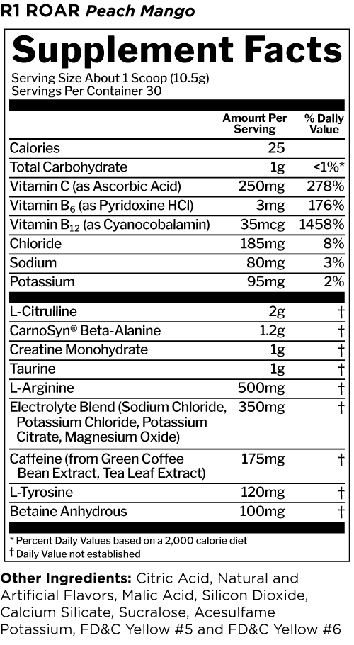 R1 ROAR - RULE ONE - VitaMoose Nutrition - Rule 1