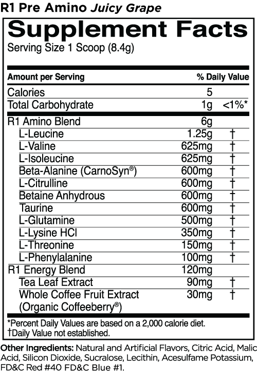 Rule 1 - Pre Amino - VitaMoose Nutrition - Rule 1