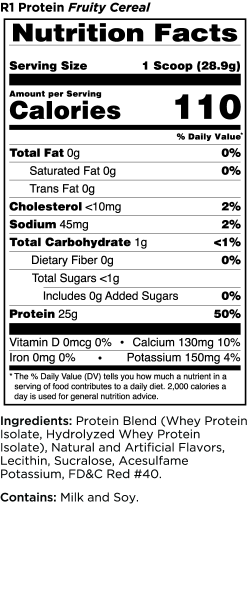 Rule 1 - R1 Isolate 2lb - VitaMoose Nutrition - Rule 1